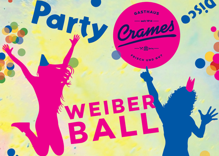 Gasthaus Crames feiert Weiberball mit Trier Bueffet